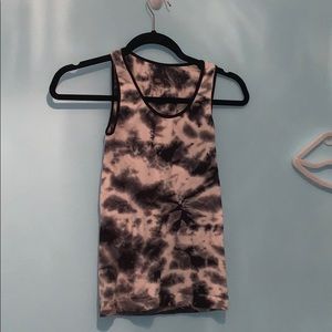 Sugar lips tie-dyed cropped tank top! S-M!